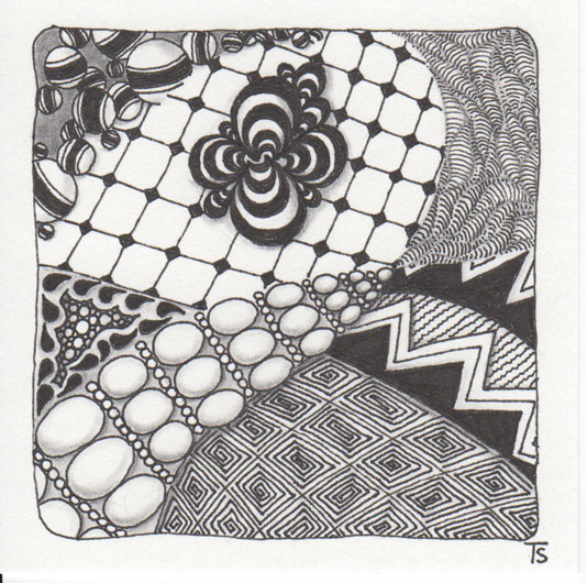 Zentangle Tiles #1 by IanEllard on Newgrounds