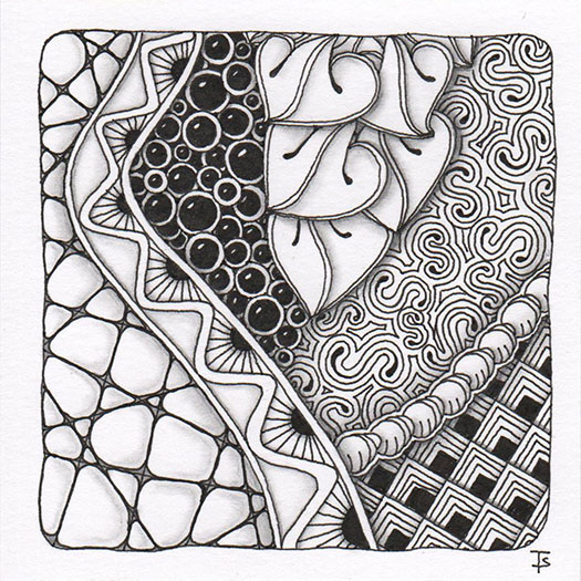 Coloring Zentangle® Tiles – October 2020 — The 21st Century Matriarch